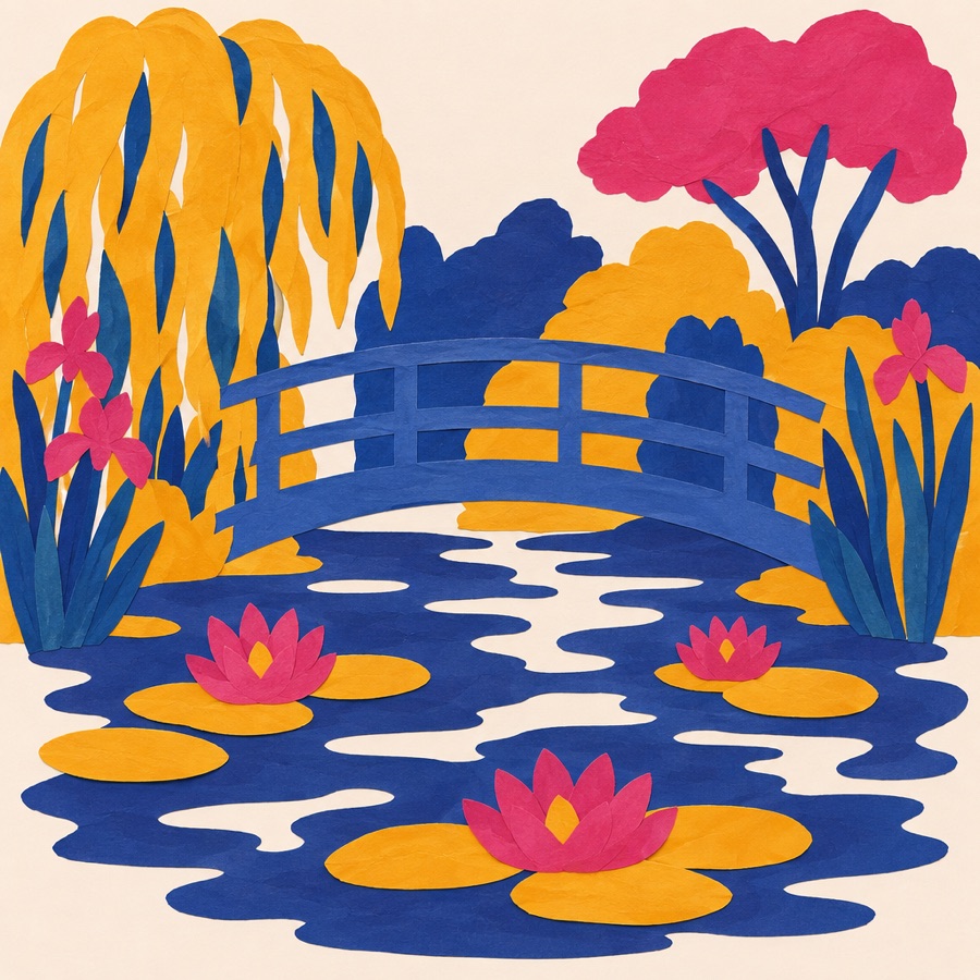 Monet repetition art illustration